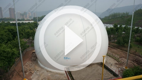 Double Membrane Biogas Holder Project for Sino French Water Development Co ,Ltd