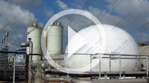 AMOCO Double Membrane Gas Holder Project in Thailand